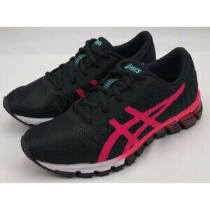 Asics Shoes Womens 7 Running Gel Quantum 180 4 1022A098 Pink Black Lace Up